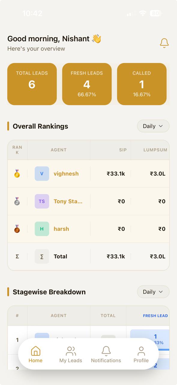 LMS β Mobile App UI