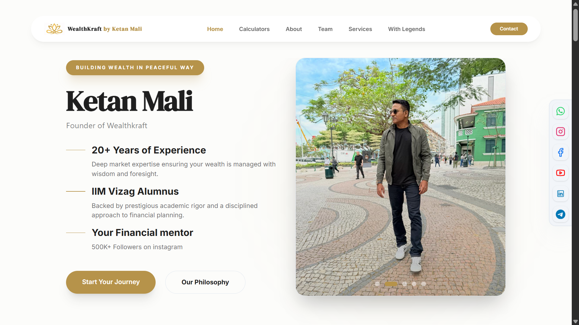 Wealthkraft UI preview